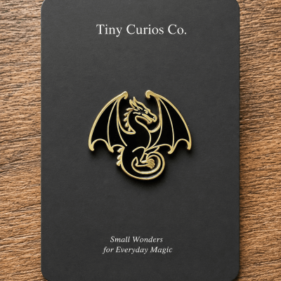Bronze Circle Dragon Pin