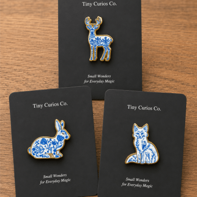 Blue Willow Woodland Pin 1Dz