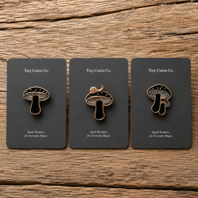 Copper Cap Mushroom Assorted Pin  1Dz