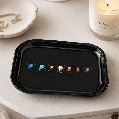 Rainbow Beetles 2 Metal Tray