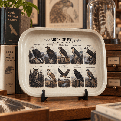 Raptor Watch Birds of Prey Metal Tray
