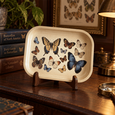 Butterflies of the Meadow Collector Metal Tray