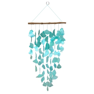 Aqua Sky Capiz Shell Chime