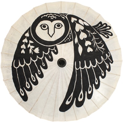 Scandi Owl Paper Parasol