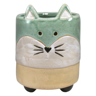 Sage Fox Planter Pot