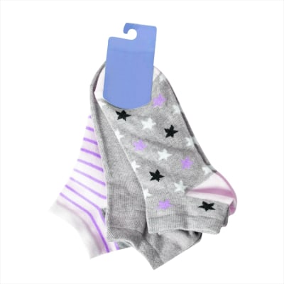 Purple 3-Pair Socks