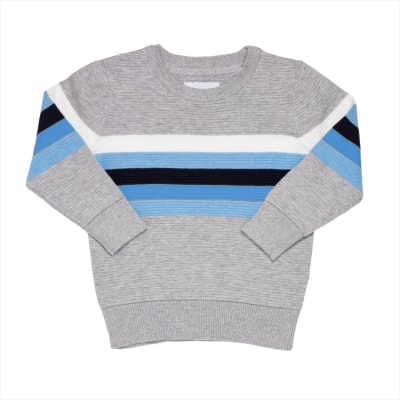 BLUE Bold Stripe Sweater