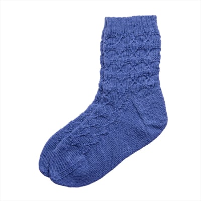Blue Cotton Socks