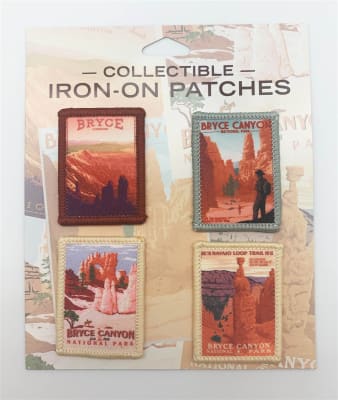 Bryce Canyon 4 Pk Retro Ranger Patches