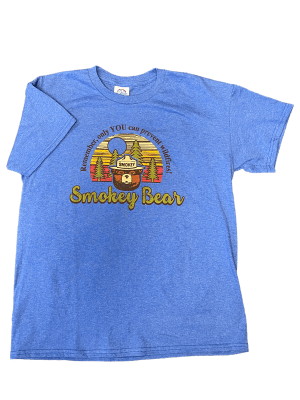 Smokey Bear Wood Planks Youth Shirt