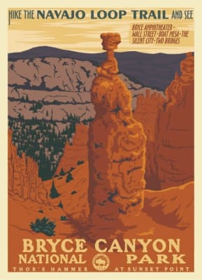 Bryce Canyon Poster - Retro Ranger Series