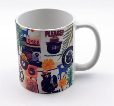 Smokey Bear Collage Mug