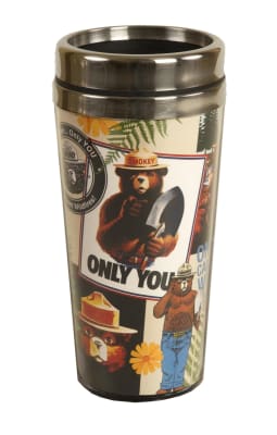 Smokey Bear Plastic Stainless Tumbler