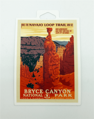 Bryce Canyon Retro Thor's Hammer Sticker