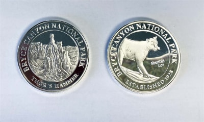 Silver Bryce Canyon Collectible Coin