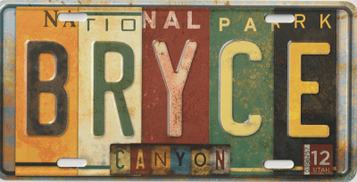 Bryce Canyon National Park License Plate