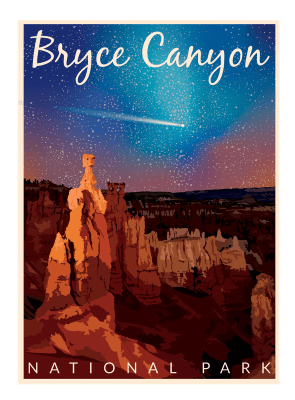 Bryce Canyon Starry Night  Poster