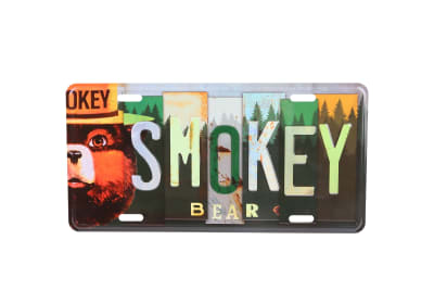 Smokey Bear License Plate