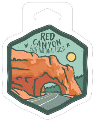 Red Canyon - Dixie National Forest Tunnel Sticker