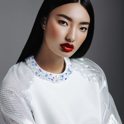 Beaded Collar Top