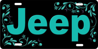 Jeep Custom License Plates, Personalized License Plates, Decorative License Plates, Front License Plates, Car Tags, airbrush