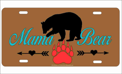 Mama Bear custom car tag personalized license plate