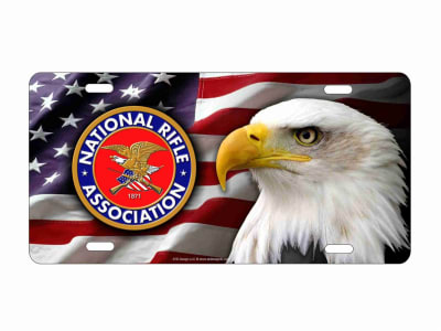 NRA Bald Eagle personalized novelty Front license plate Decorative Vanity Car Tag