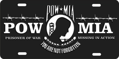 POW MIA custom car tag Custom License Plates, Personalized License Plates, Decorative License Plates, Front License Plates, Car Tags, airbrush
