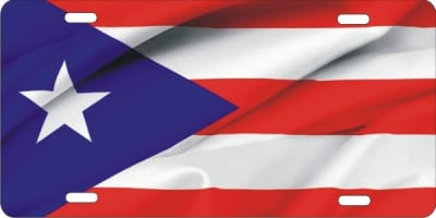 Puerto Rico flag custom car tag Custom License Plates, Personalized License Plates, Decorative License Plates, Front License Plates, Car Tags, airbrush