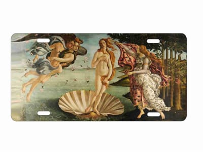 birth of Venus license plate