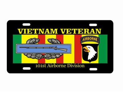 Vietnam veteran 101st airborne Division novelty Front license plate