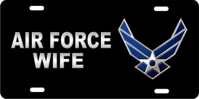 us air force wife Custom License Plates, Personalized License Plates, Decorative License Plates, Front License Plates, Car Tags, airbrush