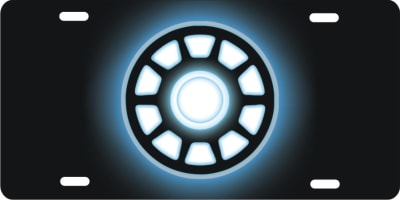 Iron Man Arc Reactor personalized novelty license plate