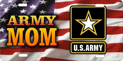 Army Mom american flag custom Military car tags Custom License Plates, Personalized License Plates, Decorative License Plates, Front License Plates, Car Tags, airbrush