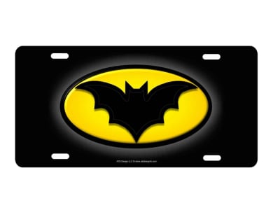 Batman custom car tag