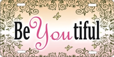 custom car tag personalized license plate Be you tiful