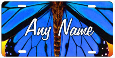 butterfly wings personalized novelty front license plate Decorative vanity aluminum car tag