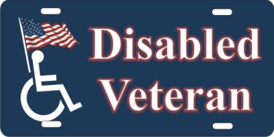 personalized novelty license plate Disabled Veteran
