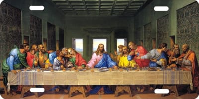 The Last Supper personalized novelty license plate Decorative vanity front car tag