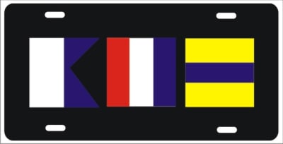 Nautical Flag Signs personalized novelty front license plate Decorative Car Tag
