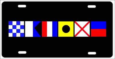 Nautical Flag Signs native novelty front license plate Decorative Car Tag