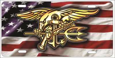 personalized novelty license plate US Navy Seals car tag Custom License Plates, Personalized License Plates, Decorative License Plates, Front License Plates, Car Tags, airbrush
