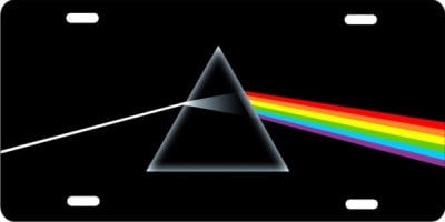 Dark side of the Moon license plate Custom License Plates, Personalized License Plates, Decorative License Plates, Front License Plates, Car Tags, airbrush