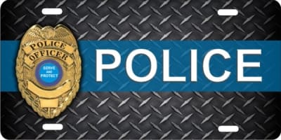police personalized novelty license plate custom car tag Custom License Plates, Personalized License Plates, Decorative License Plates, Front License Plates, Car Tags, airbrush
