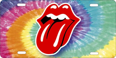 custom Rolling Stones car tag Custom License Plates, Personalized License Plates, Decorative License Plates, Front License Plates, Car Tags, airbrush