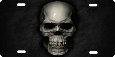skull custom car tag Custom License Plates, Personalized License Plates, Decorative License Plates, Front License Plates, Car Tags, airbrush