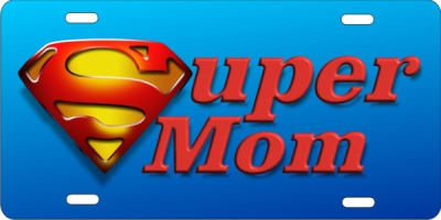 super mom Custom License Plates, Personalized License Plates, Decorative License Plates, Front License Plates, Car Tags, airbrush