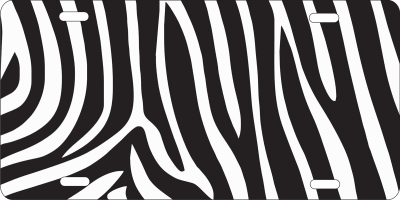zebra stripes custom car tag Custom License Plates, Personalized License Plates, Decorative License Plates, Front License Plates, Car Tags, airbrush