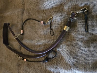 Leather call / whistle lanyard