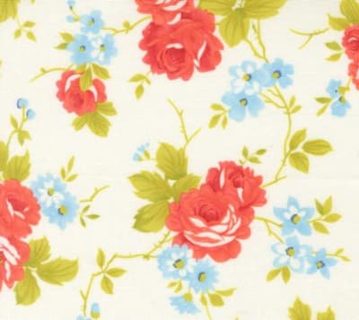 ROSIE IVORY FLORAL: 108" WIDEBACK